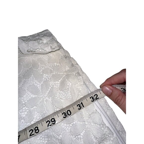 LULUS All My Adoration White Lace Halter Shift Mini Dress Size Small Boho - Picture 5 of 5